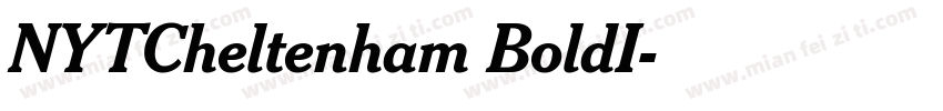 NYTCheltenham BoldI字体转换
